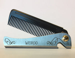 Personalised 'Carbon' Man Comb